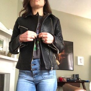 ASOS faux leather jacket.